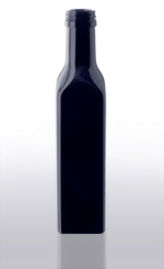 Violettglasflasche mit Schraubverschlu 250 ml